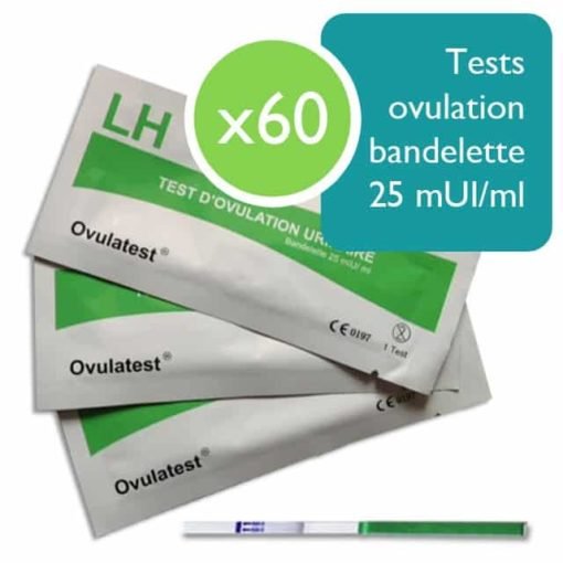 Pack 60 tests d'ovulation